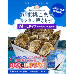 牡蠣 桃こまち カンカン焼き セット M〜Lサ...の詳細画像1