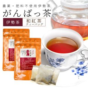 伊勢茶 和紅茶ティーバッグ１６包（８包×２個） お茶 無農薬 日本茶 三重県産 農薬・肥料不使用栽培