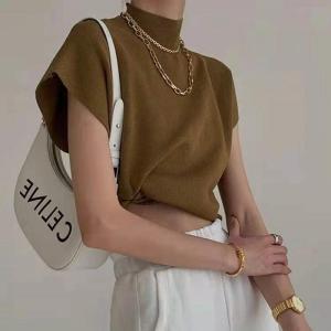 Tシャツ ニットスフレンチスリーブ レディース...の詳細画像3