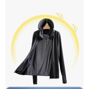 接触冷感 日焼け止め服 パーカー ラッシュガー...の詳細画像3