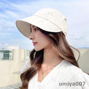 UVカット帽子 レディース 小顔効果 折りたた...の詳細画像2