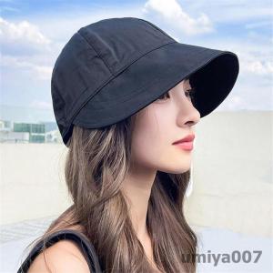 UVカット帽子 レディース 小顔効果 折りたた...の詳細画像4