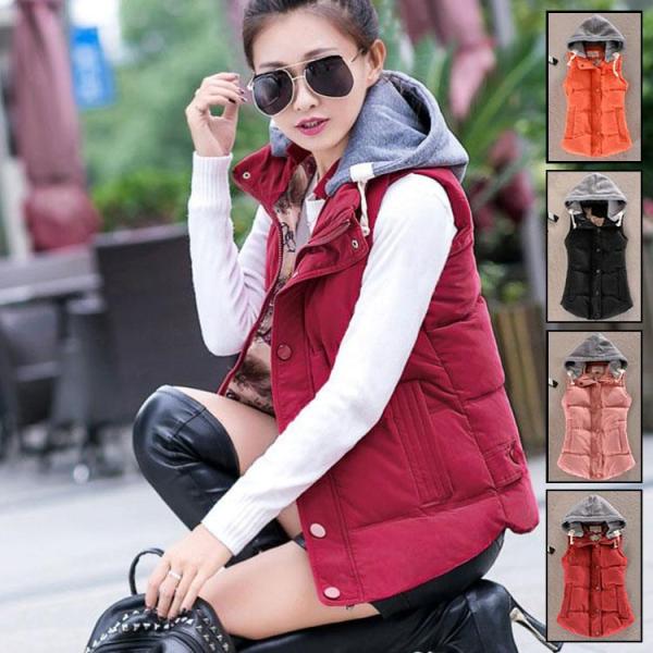 レディース 秋冬　ダウン レディース　中綿韓国風 フード付きダウンジャケット アウター ス 大きいサ...