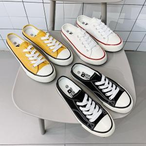 かかとなし スニーカー スリッポン キャンバス ...の商品画像