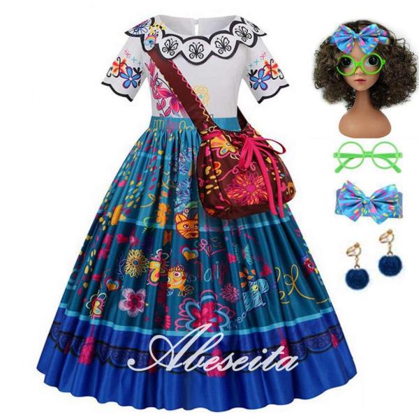 【タイムセール】ミラベル コスプレ 魔法だらけの家 風 子供キッズ ワンピース 衣装 服 プリンセス...