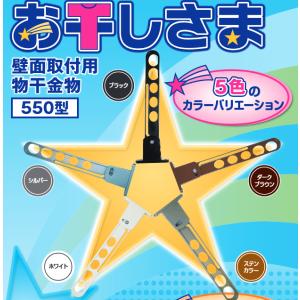 壁面取付用物干金物 お干しさま 2本1組 550型 55cm アイシスツール アイセブン 物干し金物