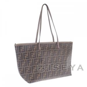 FENDI 【中古】【ABランク】フェンディ ズッカ柄 ショッピングロール 