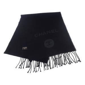 CHANEL シャネル ココマーク マフラー ショール ウール カシミヤ ブラック レディース メンズ ユニセックス ファッション小物【ISEYA】｜iseya-susukino