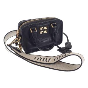 Miu Miu ミュウミュウ アルカディ レザーバッグ ハンドバッグ ショルダーバッグ  2way ...