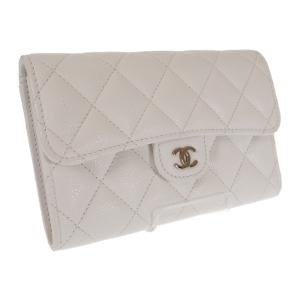 シャネル CHANEL 19フラップウォレット AP2700_B04852_N5025 二つ折り財布 ラムスキン ベージュ ゴールド金具 レディース【中古】【SAランク】 シャネル CHANEL 19フラップウォレット AP2700_B04852_N5025 二つ折り