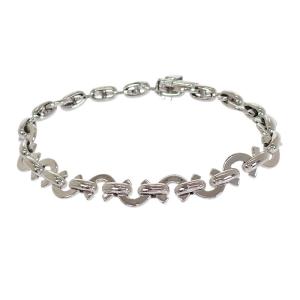 シャネル CHANEL ココ Cロゴ ブレスレット K18ホワイトゴールド 18金 レディース ミニ ジュエリー アクセサリー【中古】【Aランク】