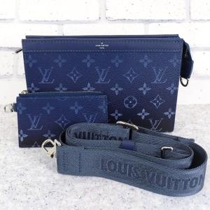 ルイヴィトン LOUIS VUITTON ガストン・ウェアラブルウォレット M11544 モノグラムグラディエント ネイビー 紺 メンズ【中古】【Aランク】
