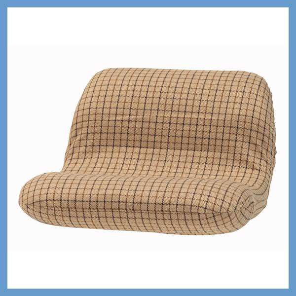 カックンリクライナー（ワイド）チェック柄／ベージュ　RKC-630BE