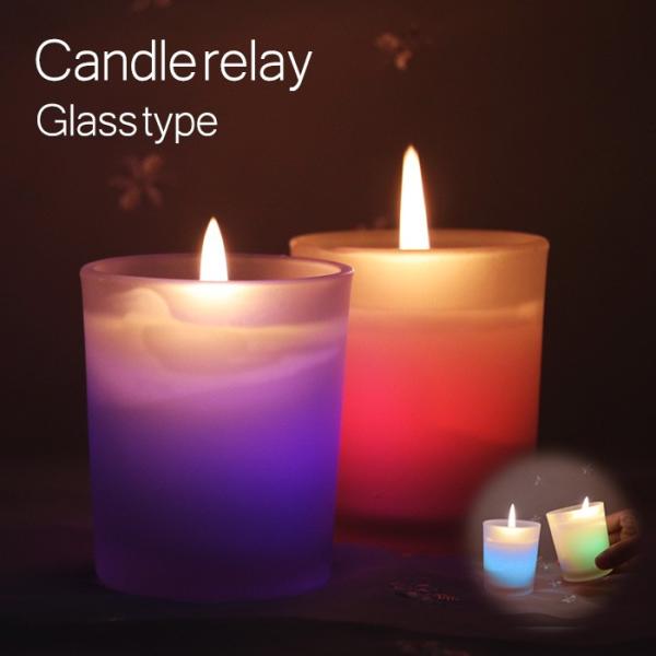 キャンドル LEDキャンドル グラスタイプ 燃焼時間5時間  ウェディング ハロウィン  結婚式二次...