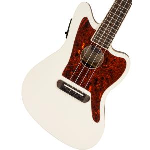 (FENDERアコギ爆安特価)Fender / Fullerton Jazzmaster Uke Olympic White フェンダー ウクレレ エレウク｜ishibashi-shops