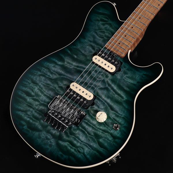 MUSIC MAN / Axis Yucatan Blue Quilt Figured Roaste...