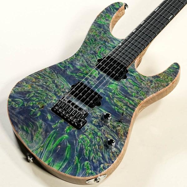 Suhr Custom / Custom Modern Carve Top Trans Algae ...