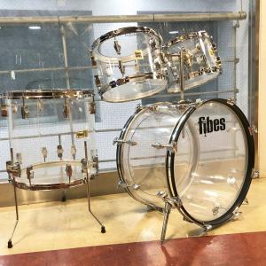 (中古)FIBES / 1970s Fibes Crystalite 22BD 4点セット アクリルドラムセット(渋谷店)｜ishibashi-shops