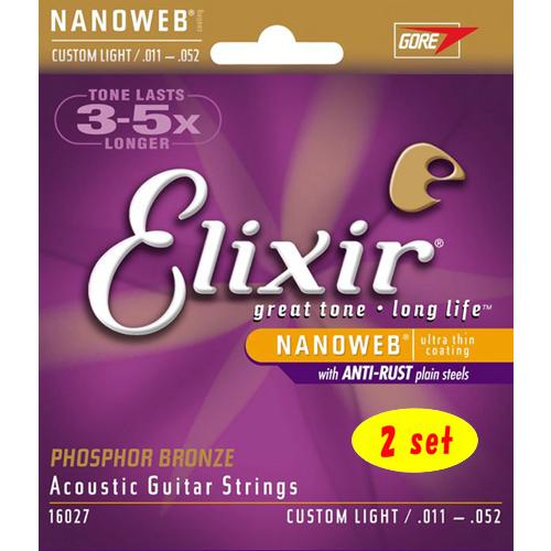 Elixir / NANOWEB with ANTI-RUST Phosphor Bronze #1...