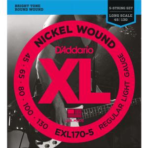 D'Addario / EXL170-5 Regular Light 45-130 Long Scale 5-Strings ベース弦(池袋店)｜ishibashi-shops