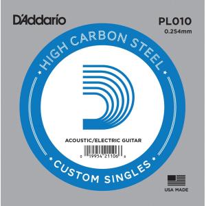 D'Addario / Acoustic or Electric Plain Steel PL010 .010 バラ弦(池袋店)｜ishibashi-shops