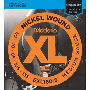 D'Addario / EXL160-5 Medium 50-135 Long Scale 5-Strings ベース弦(池袋店)｜ishibashi-shops