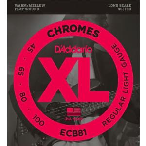 D'Addario / Chromes Flat Wound ECB81 Regular Light 45-100 Long Scale ベース弦(池袋店)｜ishibashi-shops