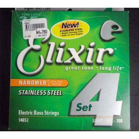 Elixir / 14652 4-String Light Long Electric Bass S...