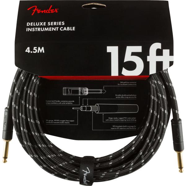 Fender / Deluxe Series 15FT S/S Black Tweed 約4.5メー...