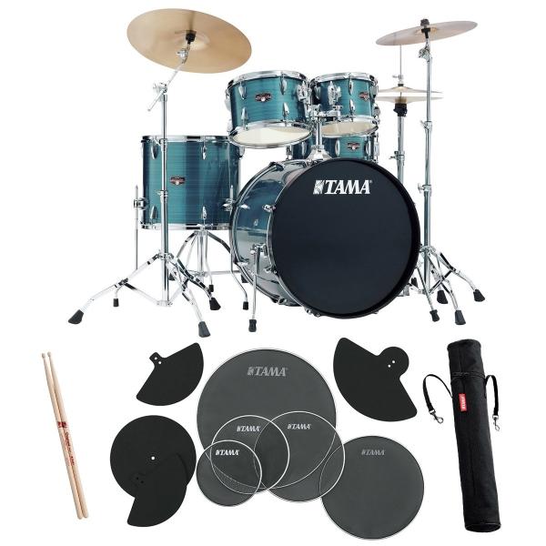 TAMA / IP52H6RC-HLB シンバル付きドラムセット サイレントパック スタンダードサイ...