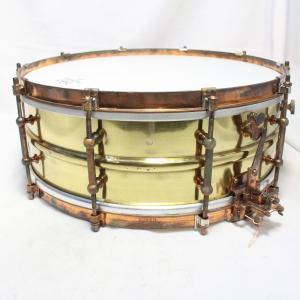 (中古)LUDWIG / No.655 SUPER-SENSITIVE (1929〜1935) Heavy Brass Snare Drum 14x5 ケース付(値下げ)(池袋店)｜ishibashi-shops