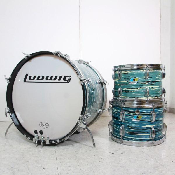 (中古)LUDWIG / 70s Blue oyster 12/13/20 3pcs Kit ラディ...