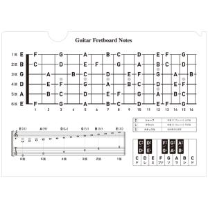 デプロMP / オンガクファイル06 ギターシバンズ 指板図 クリアファイル