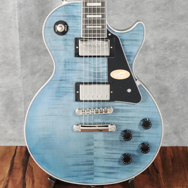 Epiphone / Les Paul Custom Figured Transparent Blu...