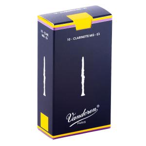 Vandoren / E♭クラリネット (エスクラ) リード 青箱 10枚入 トラディショナル 3 (ノナカ正規品)(お取り寄せ商品)｜ishibashi