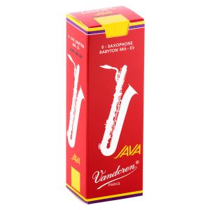 Vandoren / バリトンサックスリード JAVA RED バンドレン 5枚入 ファイルドカット 2 1/2  (ノナカ正規品)(お取り寄せ商品)｜ishibashi