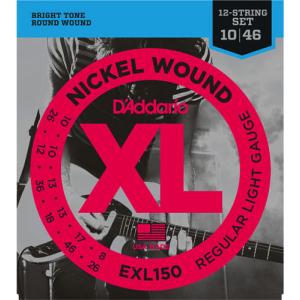 D'Addario / EXL150 Regular Light 10-46 12-Strings (★お取り寄せ)｜ishibashi