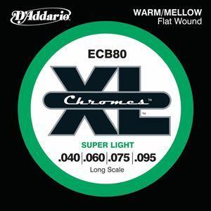 D&apos;Addario / Chromes Flat Wound ECB80 Super Light 4...