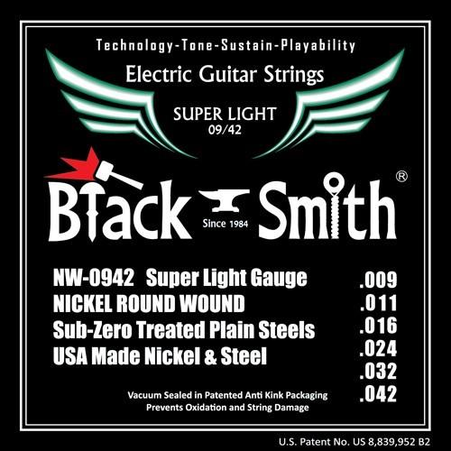 BLACK SMITH / Nickel Round Wound NW-0942 Super Lig...