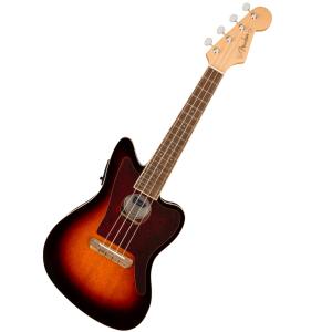 (WEBSHOPクリアランスセール)Fender / Fullerton Jazzmaster Uke Walnut Fingerboard Tortoiseshell Pickguard 3-Color Sunburst ウクレレ｜ishibashi