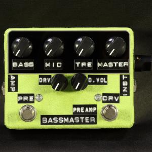 (WEBSHOPクリアランスセール)Shin's Music / Bass Master Preamp Light Green Suede/Black Panel ベース用プリアンプ シンズミュージック｜ishibashi