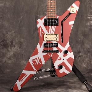 EVH / Striped Series Shark Pau Ferro Fingerboard Burgundy with Silver Stripes(3.69kg)(S/N KWE2400002)(YRK)｜ishibashi