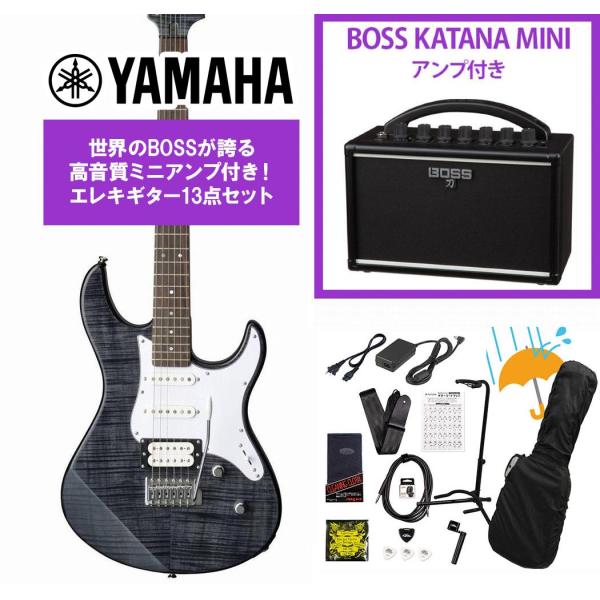 YAMAHA / PACIFICA212VFM TBL(トランスルーセントブラック)  BOSS K...