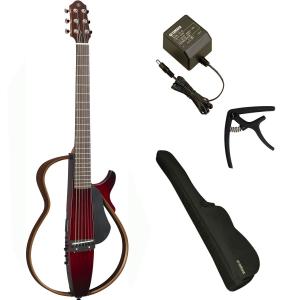 YAMAHA / SLG200S CRB(クリムゾンレッドバースト)(ACアダプター＆カポつき7点セット)サイレントギター SLG-200S｜イシバシ楽器