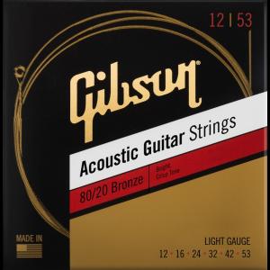 Gibson / SAG-BRW12 80/20 Bronze Acoustic Guitar Strings 12-53 Light (アコースティックギター弦) ギブソン｜ishibashi
