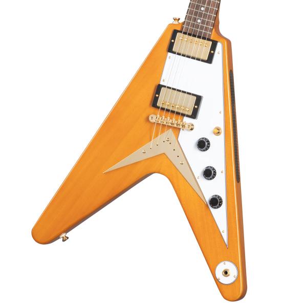 Epiphone / 1958 Korina Flying V (White/PG) Aged Na...