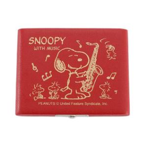 Teeda / SNOOPY BAND COLLECTION スヌーピー×リードケース テナーサックス用 レッド 5枚収納 STS-05R (お取り寄せ商品)｜ishibashi