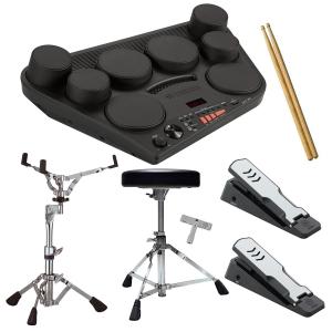 YAMAHA DD-75 デジタルドラム キックユニットKU100/ハイハットペダルHH40/スネアスタンド/ドラムイスセット