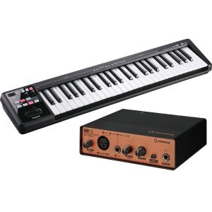 Roland / A-49 BK + Steinberg / UR12B セット MIDIキーボード+ USBオーディオインターフェース DTMセット(YRK)｜ishibashi