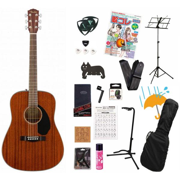 Fender / CD-60S All Mahogany Dreadnought Walnut Fi...
